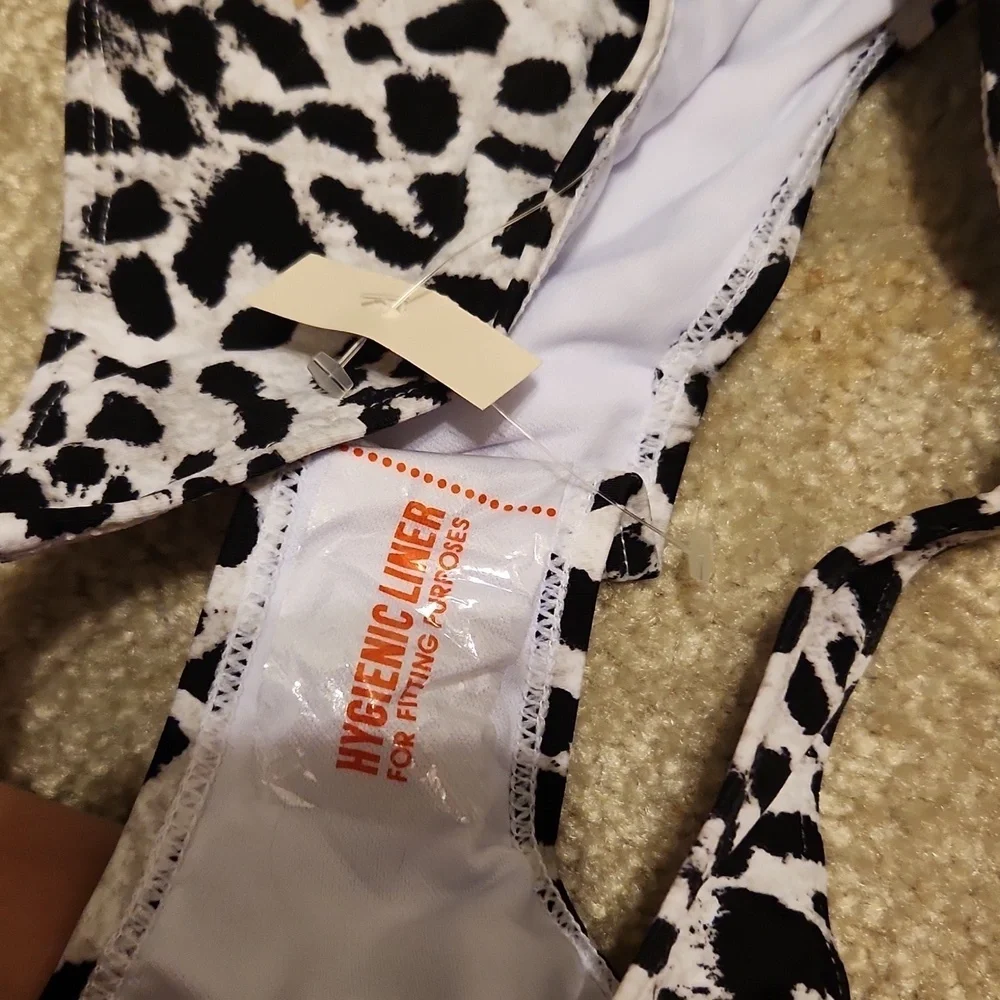 Cabana del Sol Swimsuit Bikini Bottoms Leopard Small